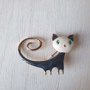 брошка с емайл котка